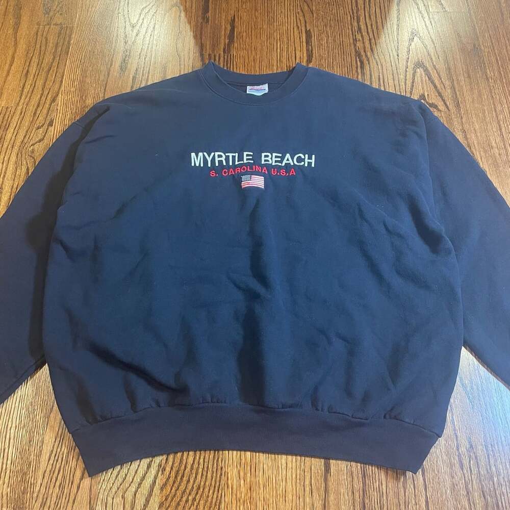Vintage Hanes Myrtle Beach South Carolina Crewneck Sweatshirt Adult 2XL